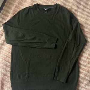 Banana Republic Women's Dark Green Crewneck Sweater